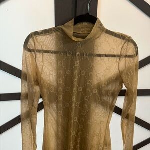 NWT Marine Serre Crescent Moon mesh T-shirt